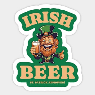 Irish Beer - St Patrick Approved Sticker